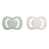 B.Box Pacifier Twin Pack Symmetrical Silicone Teat 0-6 Months - Assorted